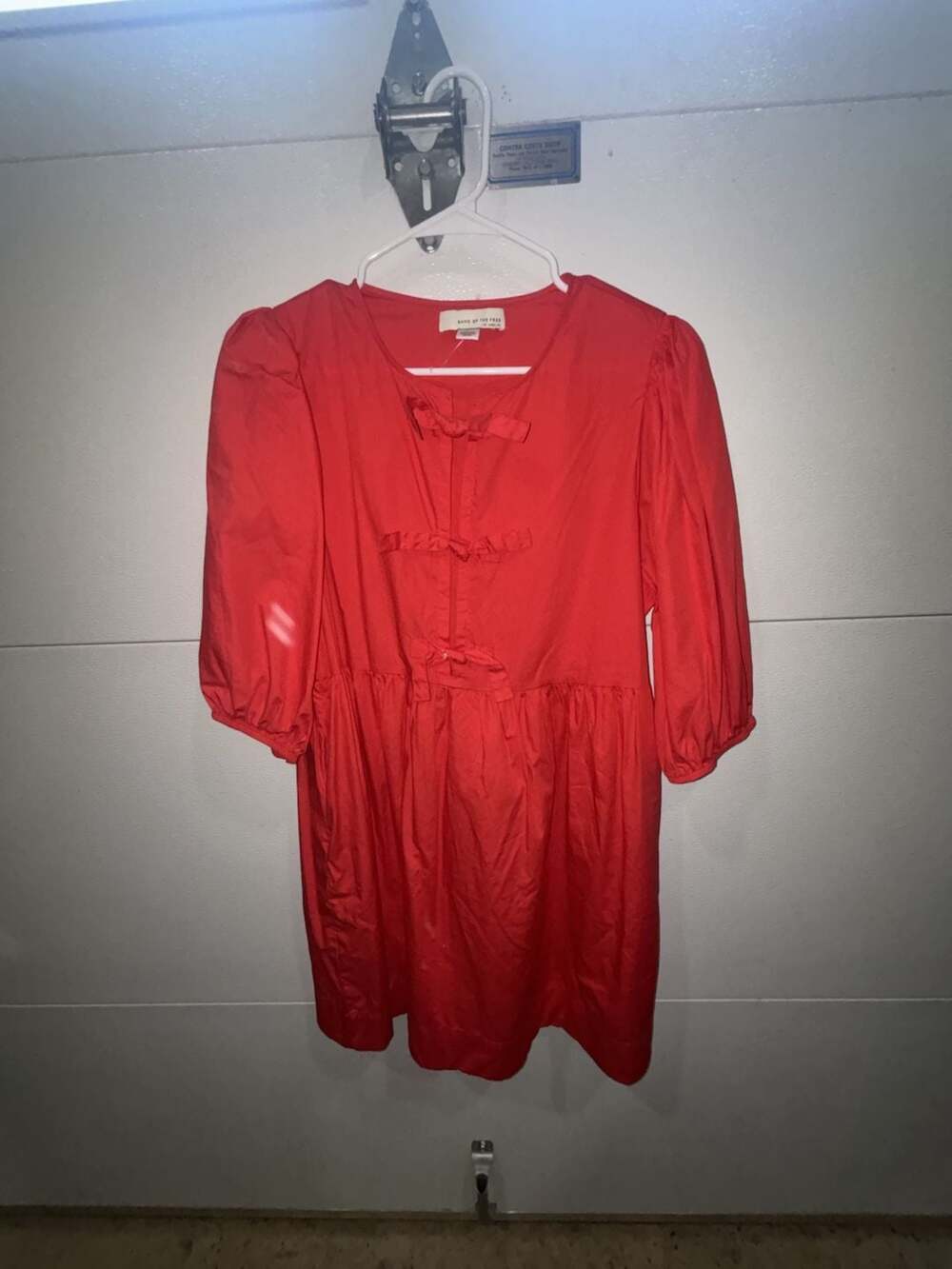 Band of the Free Red Bow-Front Mini Dress